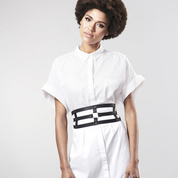 Bijoux Maze-Indiscrets Maze Cinturino con Breath Nera-Poliuretano 3 Bijoux Maze-Indiscrets Maze Cinturino con Breath Nera-Poliuretano — BIJOUX INDISCRETS · Accessori lingerie (imaginea 3)