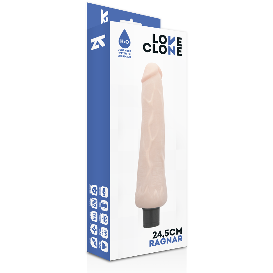 Loveclone-Ragnar cu Auto-lubrifiere Vibrator 24.5 Cm -o- 3.5 cm · Vibratoare (imaginea 4)