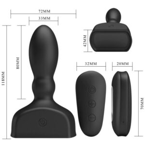Anal Toys-Marriel Vibratore Prostatico Gonfiabile-12 velocità 9 Anal Toys-Marriel Vibratore Prostatico Gonfiabile-12 velocità — PRETTY LOVE · Giocattoli anali (immagine 3)