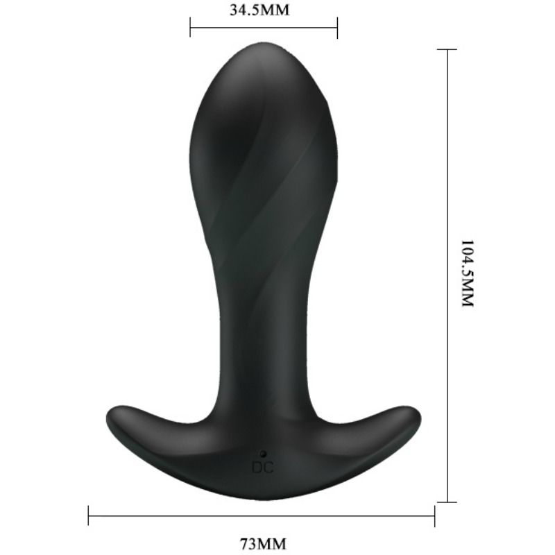 Pretty Love-Vibratore anale in silicone, 12 velocità, ricaricabile · Giocattoli anali (immagine 8)