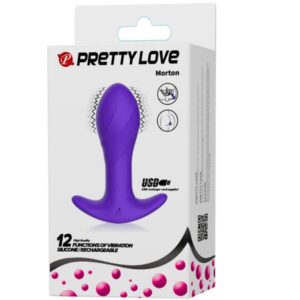 Pretty Love-Vibratore anale in silicone, 12 velocità, ricaricabile · Giocattoli anali (immagine 12)