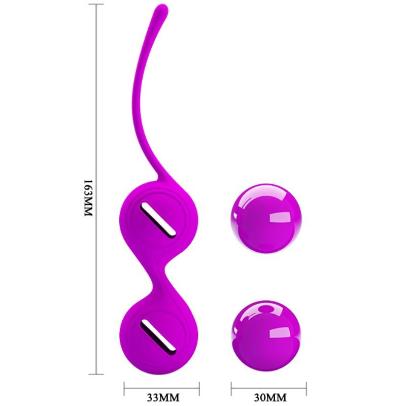 Health Kegel-Sfere Orgasmiche Kegel Tighten Up i Lilla-Silicone — PRETTY LOVE · Giocattoli anali (immagine 4)