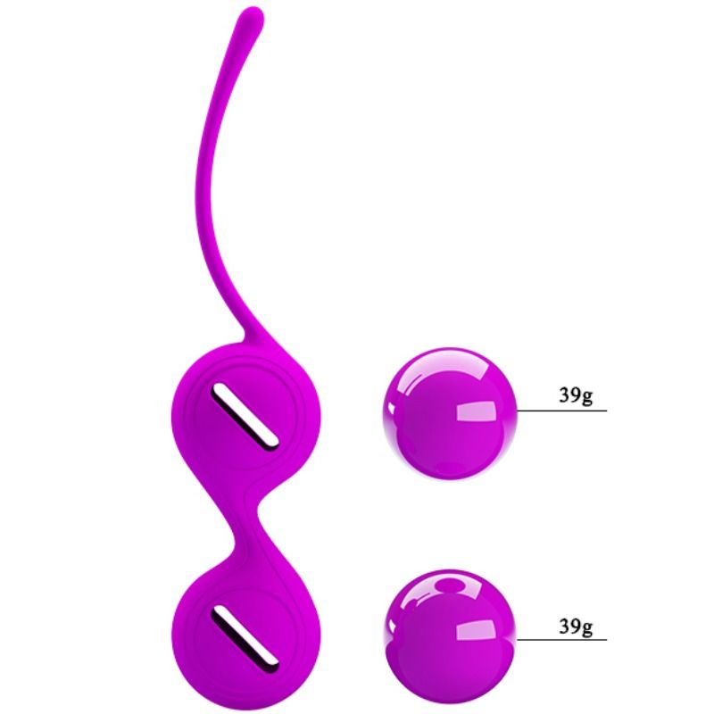 Health Kegel-Sfere Orgasmiche Kegel Tighten Up i Lilla-Silicone — PRETTY LOVE · Giocattoli anali (immagine 6)