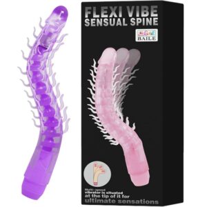 Baile-Flexi Vibe Sensuale Spine Dildo Vibratore Bendabile Lilla 23.5 cm · Vibratori (imaginea 3)