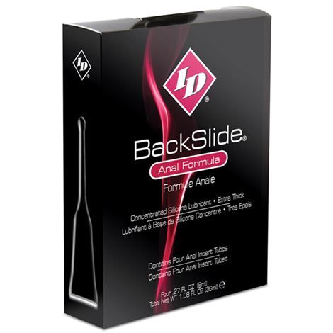 Id Back Slide-Inserto anale 4 tubi 8 ml — ID LUBRICANTES · Lubrificanti