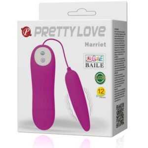 Fun Toys-Harriet Massaggiatore Stimolatore-Silicone, 12 velocità, Silenzioso — PRETTY LOVE · Vibratori (imaginea 3)