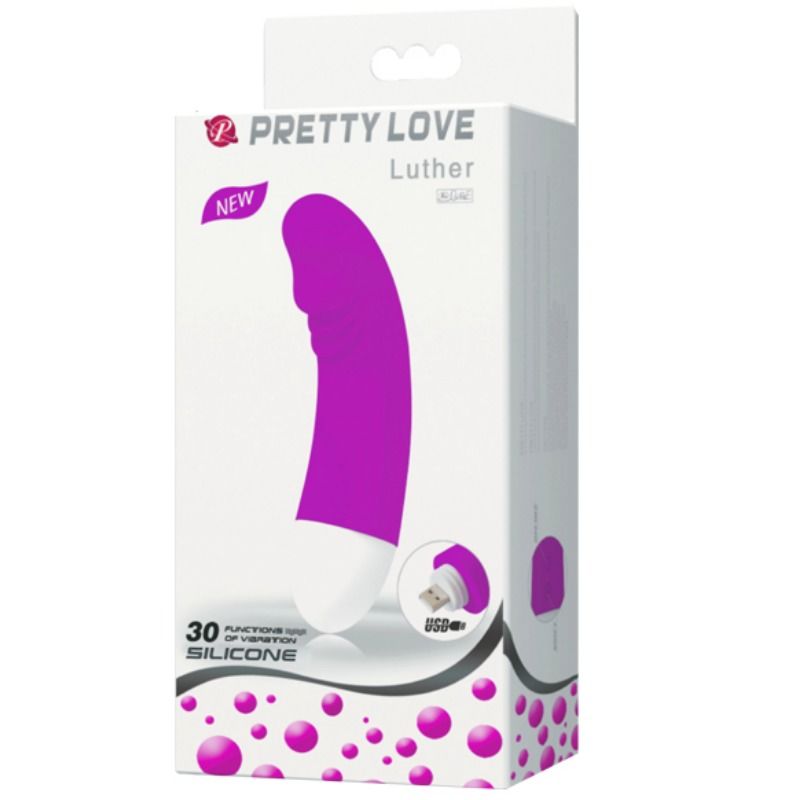 Fun Toys-Luther Mini Vibratore 30 modalità di Vibrazione-Silicone, 12 — PRETTY LOVE · Vibratori (imaginea 9)