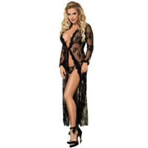 Subblime-Accappatoio floreale in pizzo con frange 7 Subblime-Accappatoio floreale in pizzo con frange · Lingerie sexy donna (imaginea 2)