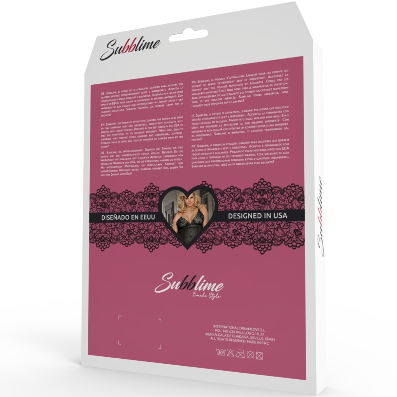 Subblime Queen Plus Size-Queen Plus Teddy Fetish con Maniche Corte · Accessori BDSM (immagine 4)