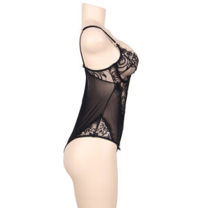 Subblime-Teddy Queen Plus Nero con Pizzo · Lingerie sexy donna (immagine 2)