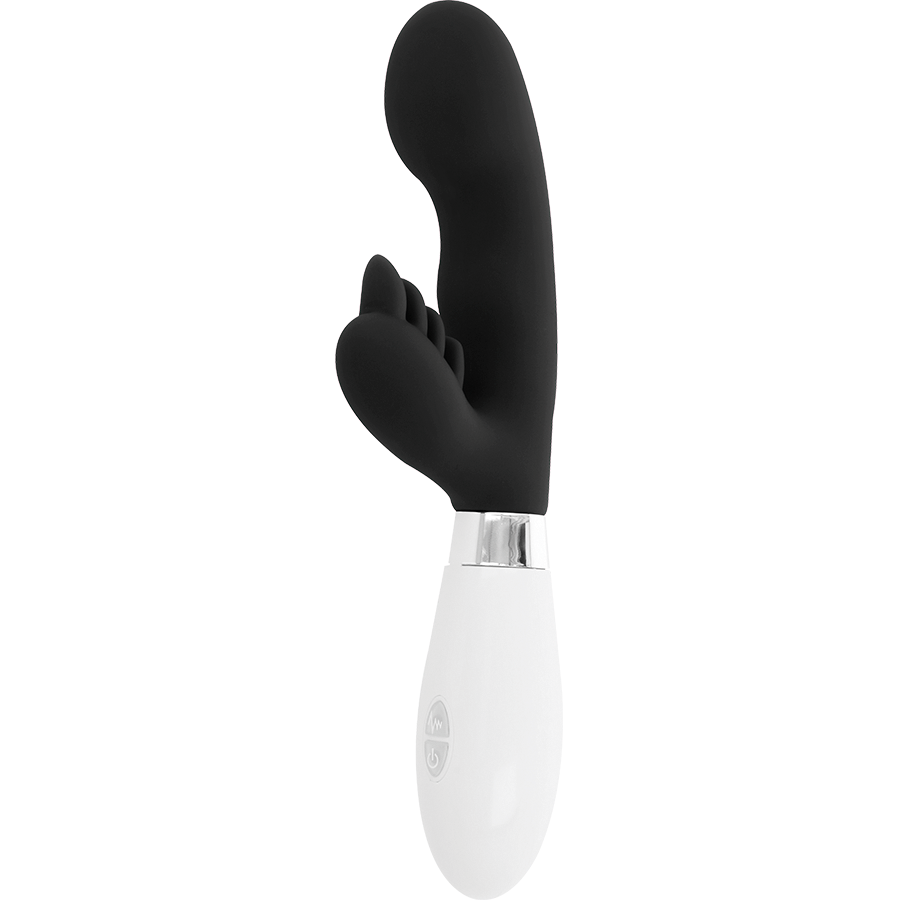 Glossy-Elvis Rabbit Black-Silicone, 10 velocità, Rotazione · Vibratori (imaginea 5)