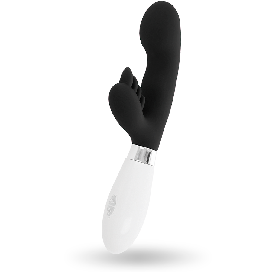 Glossy-Elvis Rabbit Black-Silicone, 10 velocità, Rotazione · Vibratori (imaginea 6)