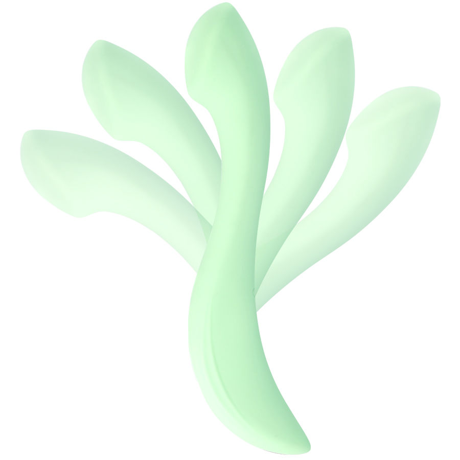 Mia-Devon Vibratore Green-Silicone, 10 velocità, Ricaricabile, USB · Vibratori