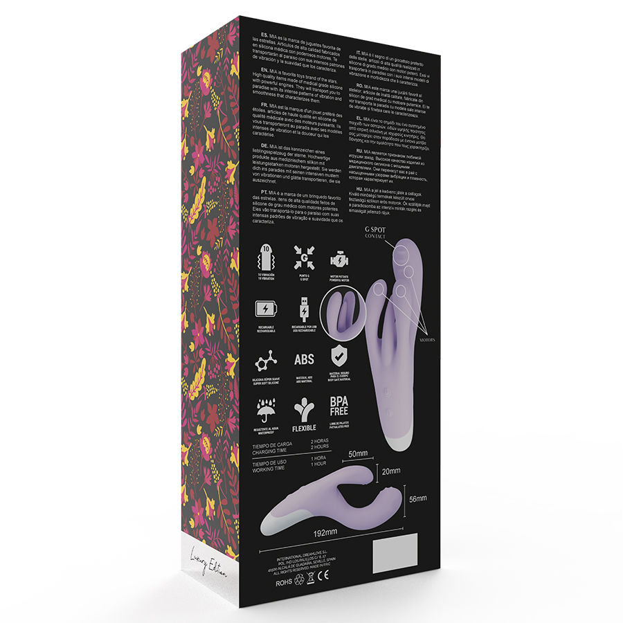 Mia-Guell Vibratore Orgasmico-Silicone, 10 velocità, Ricaricabile, USB · Vibratori (immagine 3)