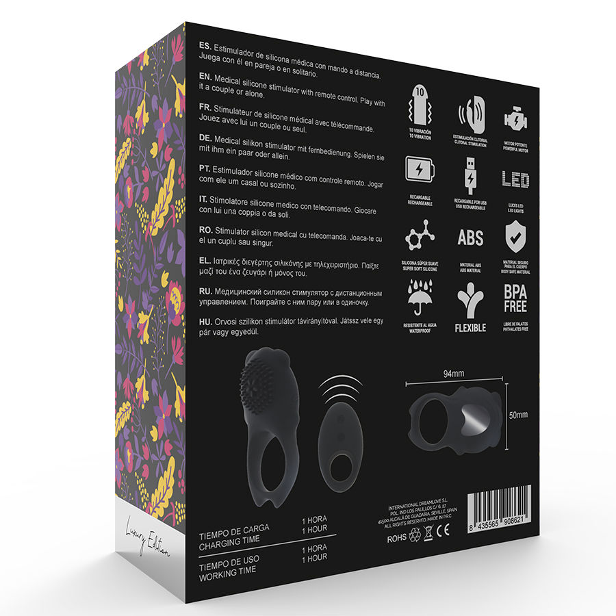 Mia-Colosseo Anello Vibrante per Pene con Telecomando 7 Mia-Colosseo Anello Vibrante per Pene con Telecomando · Anelli & Guaine per pene (imaginea 7)