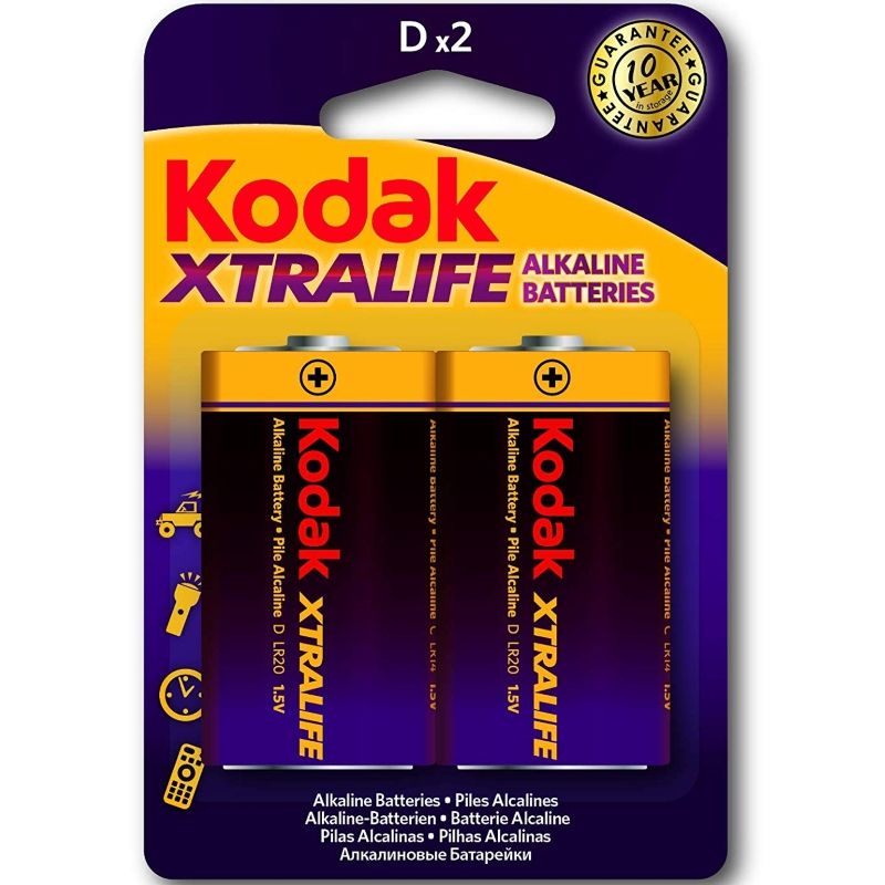 Kodak-Xtralife Batterie Alcaline LR20 D LR20 1.5V