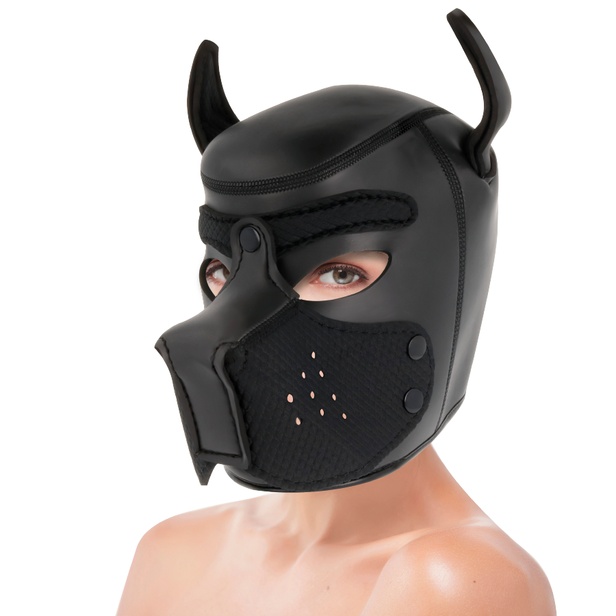 Darkness Bondage-Maschera per cani in neoprene con bot staccabile · Accessori BDSM (immagine 7)