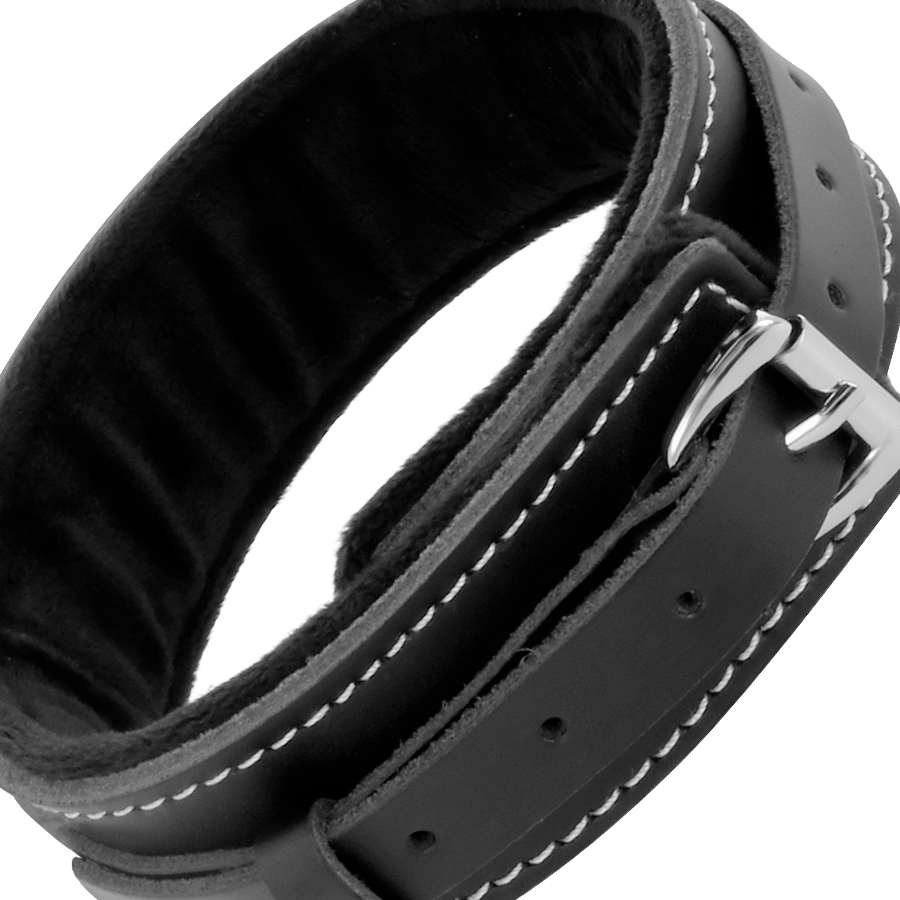 Darkness Bondage-Collana di postura in pelle imbottita con guinzaglio 4 Darkness Bondage-Collana di postura in pelle imbottita con guinzaglio · Bondage & Manette (immagine 4)