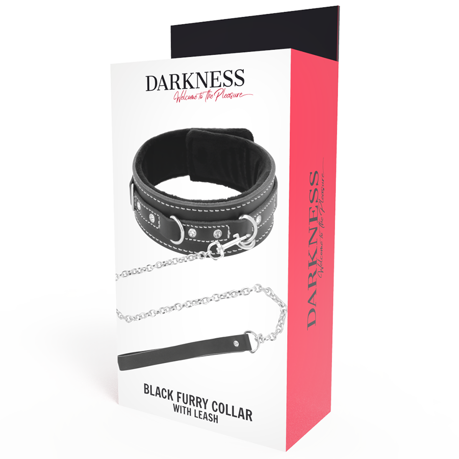 Darkness Bondage-Collana di postura in pelle imbottita con guinzaglio 2 Darkness Bondage-Collana di postura in pelle imbottita con guinzaglio · Bondage & Manette (immagine 2)