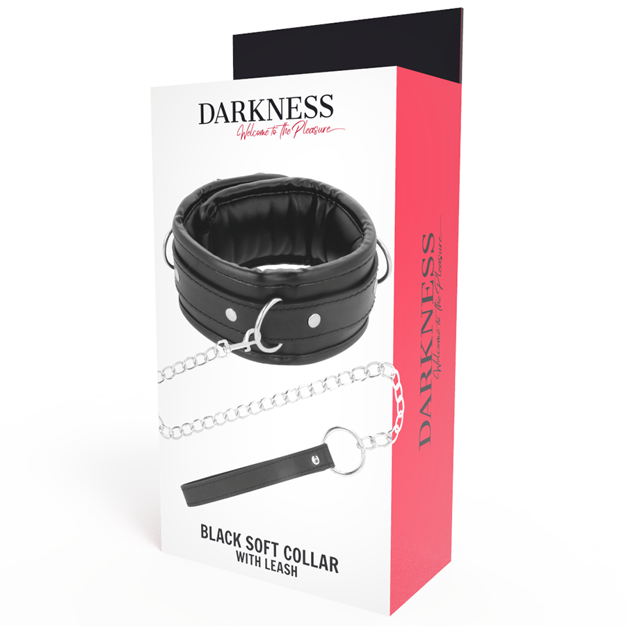 Darkness Bondage-Collana in pelle morbida con catena 4 Darkness Bondage-Collana in pelle morbida con catena · Bondage & Manette (imaginea 4)