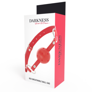 Darkness Bondage-Gag traspirante in pelle ecologica · Bondage & Manette (imaginea 4)