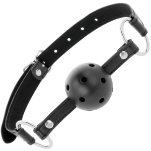 Darkness Bondage-Gag traspirante in pelle ecologica · Bondage & Manette (imaginea 10)