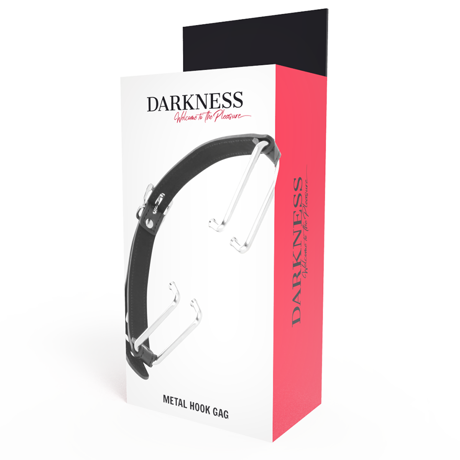 Darkness Bondage-Gag con Gancio Nero-Pelle Ecologica, Impermeabile 4 Darkness Bondage-Gag con Gancio Nero-Pelle Ecologica, Impermeabile · Bondage & Manette (imaginea 4)