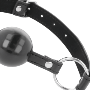 Darkness Bondage-Darkness Gag con Palla Nero-Pelle Ecologica 9 Darkness Bondage-Darkness Gag con Palla Nero-Pelle Ecologica · Bondage & Manette (imaginea 4)