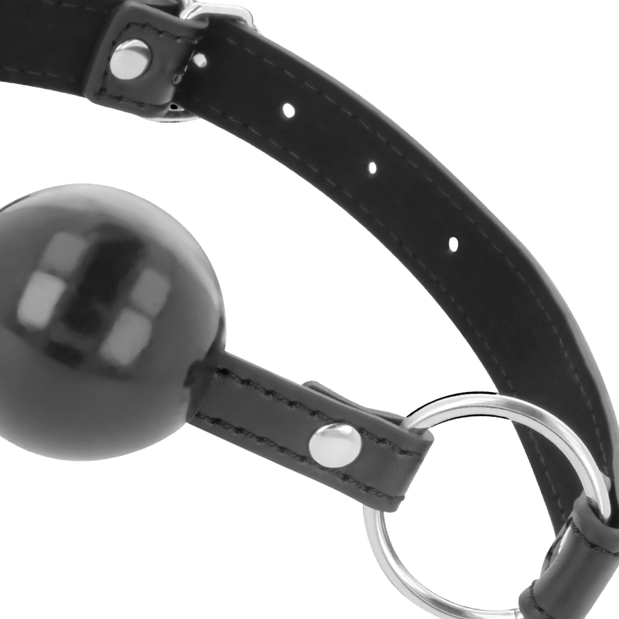 Darkness Bondage-Darkness Gag con Palla Nero-Pelle Ecologica 4 Darkness Bondage-Darkness Gag con Palla Nero-Pelle Ecologica · Bondage & Manette (imaginea 4)
