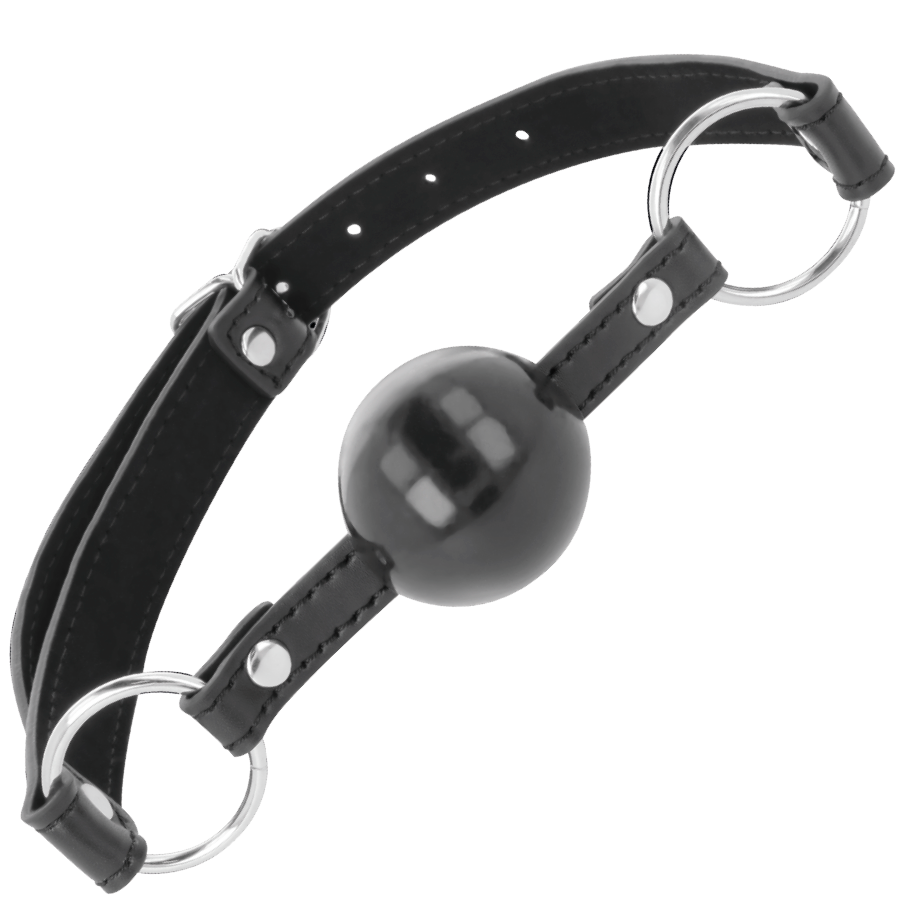 Darkness Bondage-Darkness Gag con Palla Nero-Pelle Ecologica 3 Darkness Bondage-Darkness Gag con Palla Nero-Pelle Ecologica · Bondage & Manette (imaginea 3)