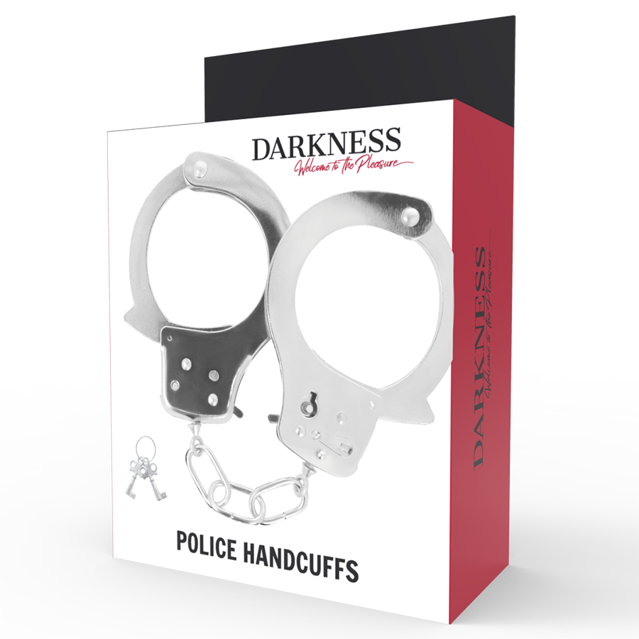 Darkness Bondage-Manette in metallo con chiavi · Bondage & Manette (immagine 2)