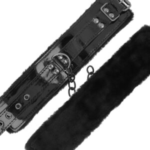 Darkness Bondage-Manette regolabili in pelle Nera con lucchetto 13 Darkness Bondage-Manette regolabili in pelle Nera con lucchetto · Bondage & Manette (imaginea 6)