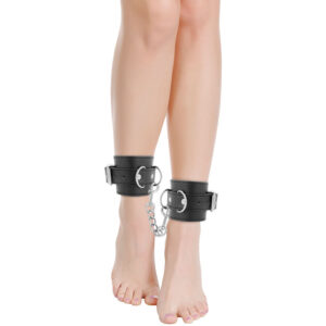 Darkness Bondage-Manette regolabili in pelle per caviglie, nere · Bondage & Manette (imaginea 8)