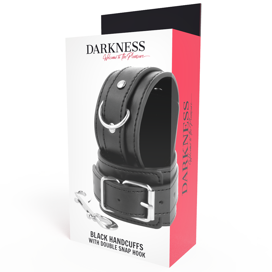 Darkness Bondage-Manette nere regolabili a doppia banda · Bondage & Manette (imaginea 5)