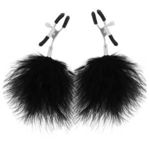 Darkness Sensations-Pom-pom Morsetti per capezzoli, Set 2-Metal · Accessori BDSM (imaginea 4)