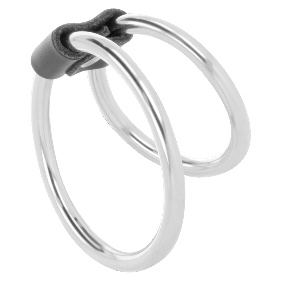 Darkness Sensations-Anello doppio in metallo per il pene 2 Darkness Sensations-Anello doppio in metallo per il pene · Anelli & Guaine per pene (imaginea 2)