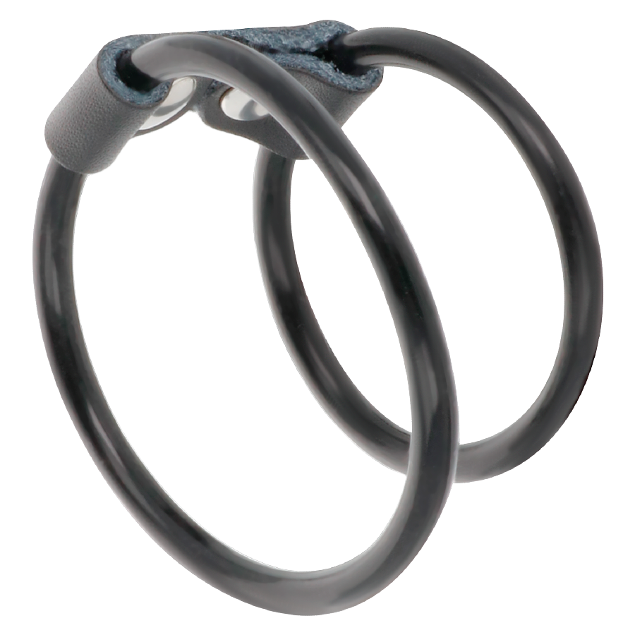 Darkness Sensations-Anello fallico Doppio Flessibile-Pelle Ecologica 2 Darkness Sensations-Anello fallico Doppio Flessibile-Pelle Ecologica · Anelli & Guaine per pene (imaginea 2)