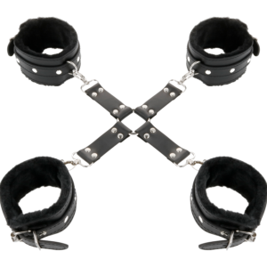 Darkness Bondage-Manette in pelle per mani e piedi neri · Bondage & Manette (imaginea 9)