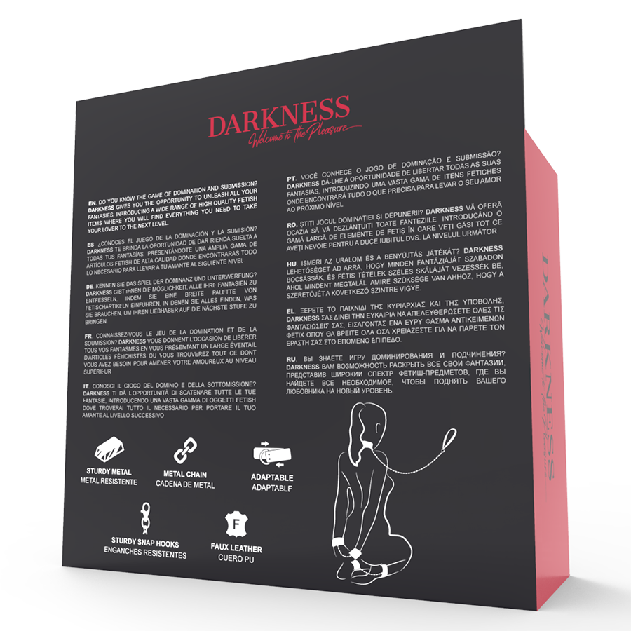 Darkness-Manette e collare in pelle Nera · Bondage & Manette (immagine 2)