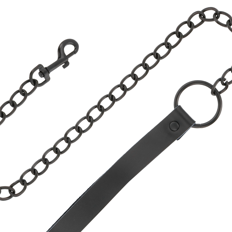 Darkness-Manette e collare in pelle Nera · Bondage & Manette (immagine 4)