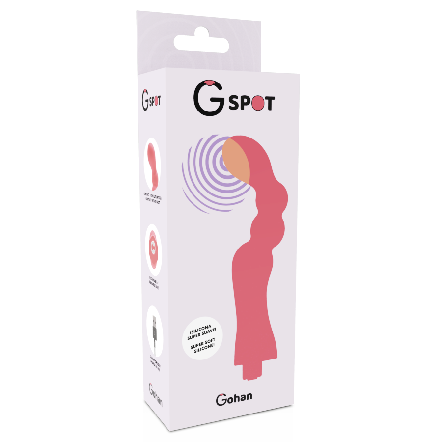 G-spot-Gohan Vibrator Light Red-Silicone, 10 velocità, Ricaricabile 4 G-spot-Gohan Vibrator Light Red-Silicone, 10 velocità, Ricaricabile · Vibratori (imaginea 4)