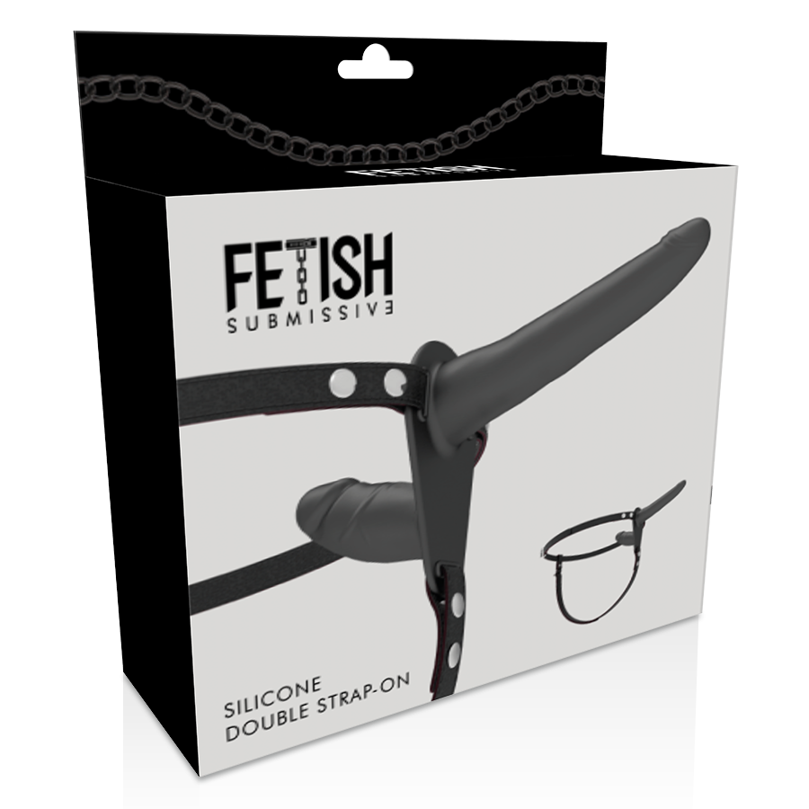 Fetish Submissive Harness-Imbracatura Doppia Penetrazione Silicone · Strap-on & Imbracature (imaginea 9)
