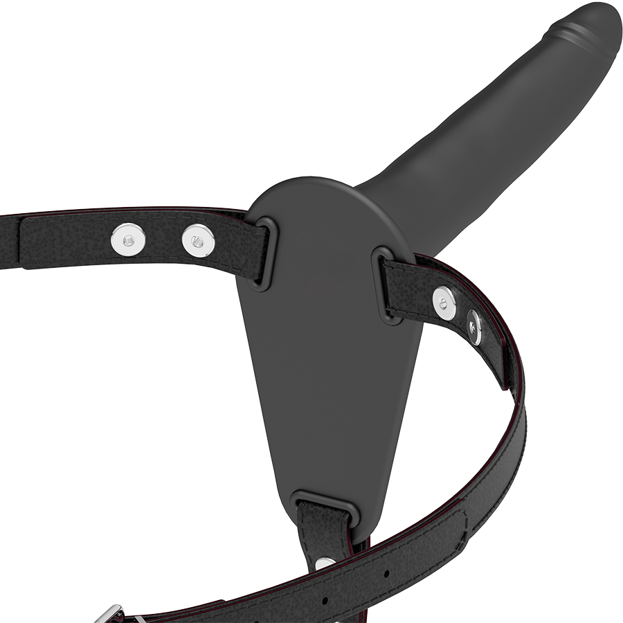 Fetish Submissive Harness-Silicone Nero 15 cm · Strap-on & Imbracature
