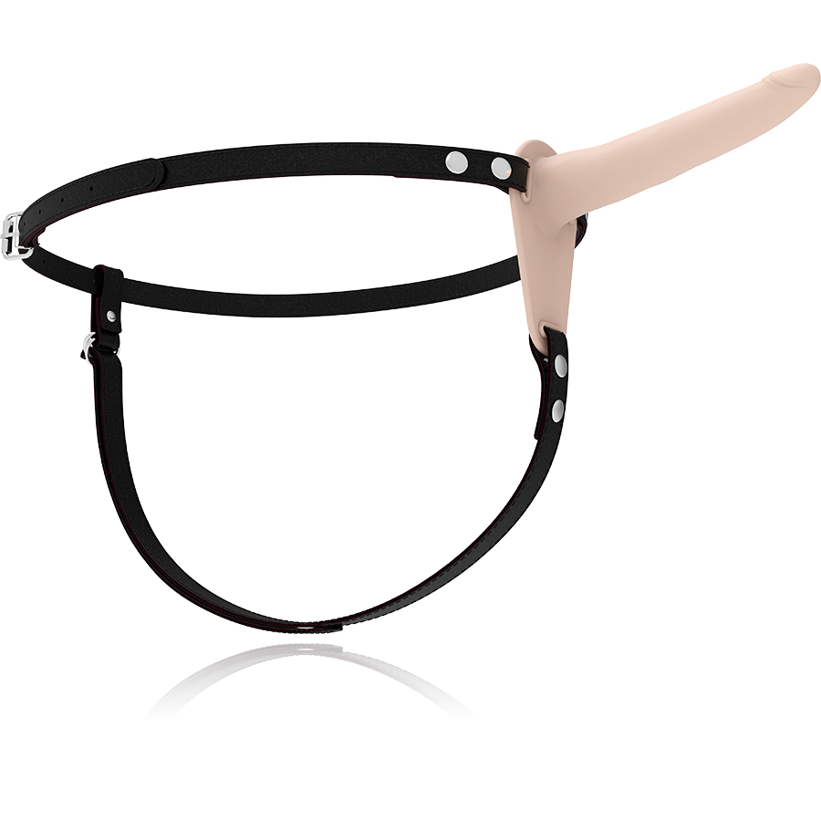 Fetish Submissive Harness-Vibratore Silicone Flesh 15 cm-10 · Strap-on & Imbracature (imaginea 5)
