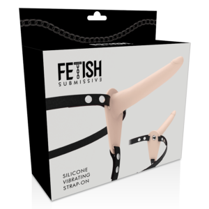 Fetish Submissive Harness-Vibratore Silicone Flesh 15 cm-10 · Strap-on & Imbracature (imaginea 6)