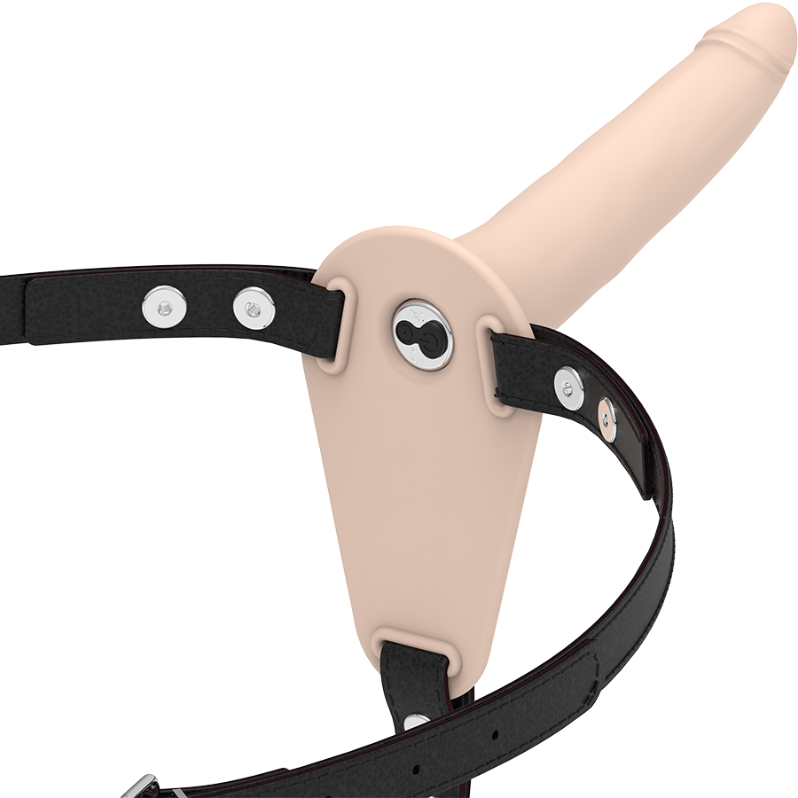 Fetish Submissive Harness-Vibratore Silicone Flesh 15 cm-10