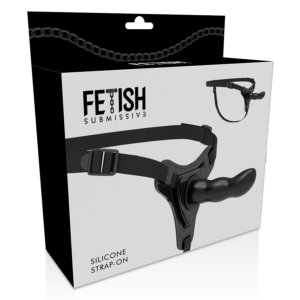 Fetish Submissive Harness-Imbracatura Nero Silicone G-spot 16 cm · Strap-on & Imbracature (imaginea 5)