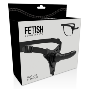 Fetish Submissive Harness-Imbracatura di Silicone Nero Realist 16 cm · Strap-on & Imbracature (imaginea 5)