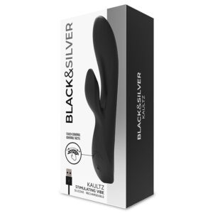 Black&silver-Kaultz Touch Control Vibrator-Silicone, 10 velocità — BLACK&SILVER · Vibratori (imaginea 8)