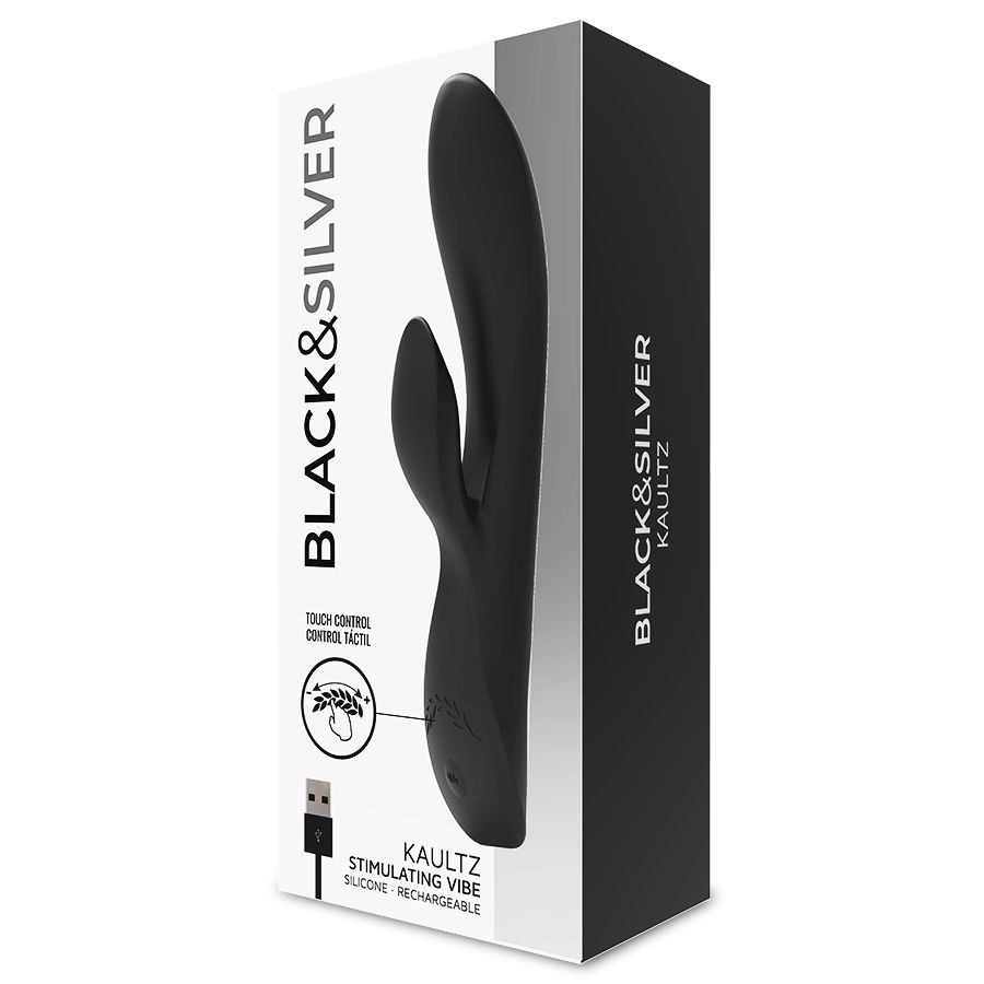 Black&silver-Kaultz Touch Control Vibrator-Silicone, 10 velocità — BLACK&SILVER · Vibratori (imaginea 8)